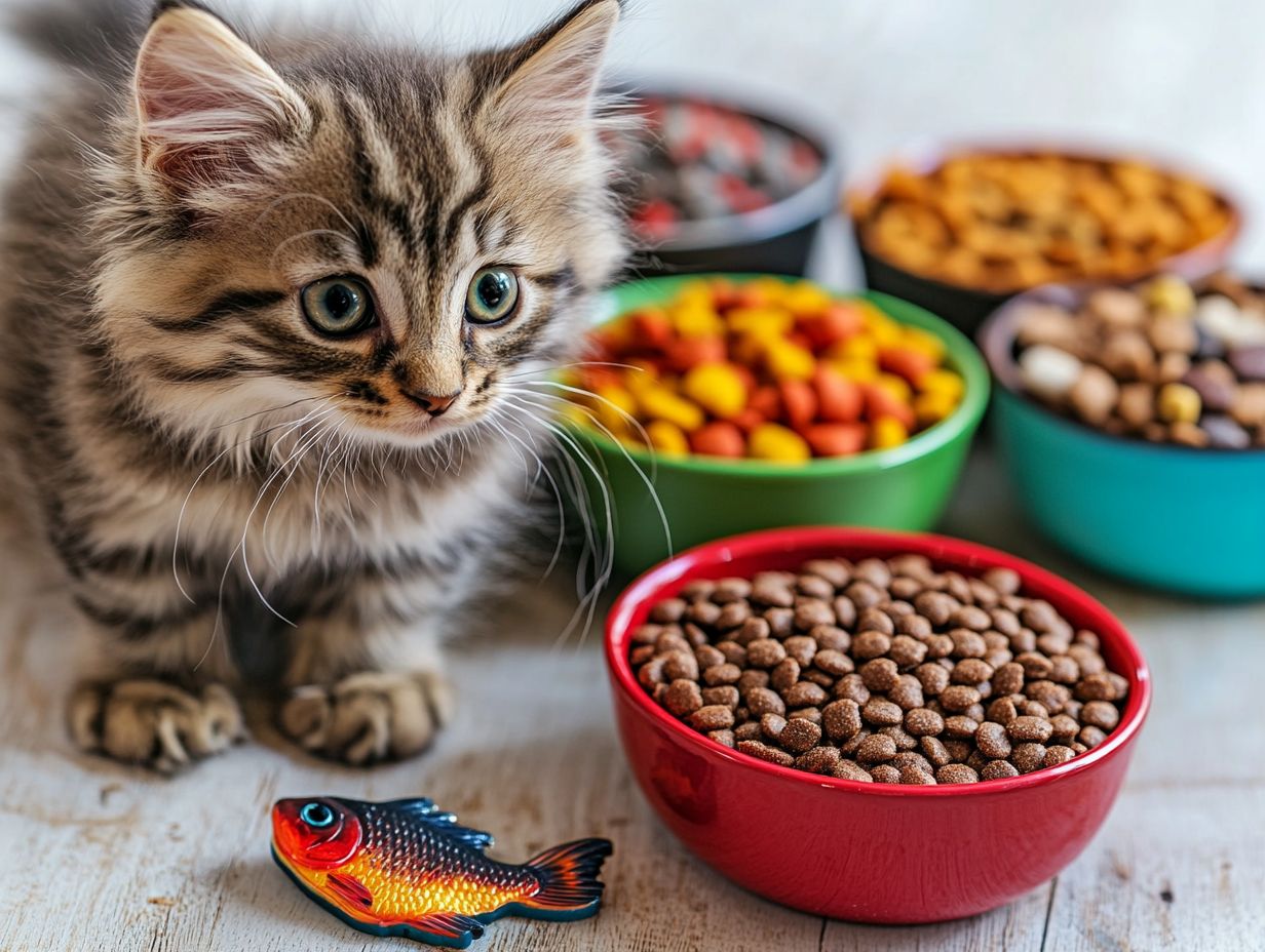 High-quality kitten food with a variety of flavors and textures for picky eaters.