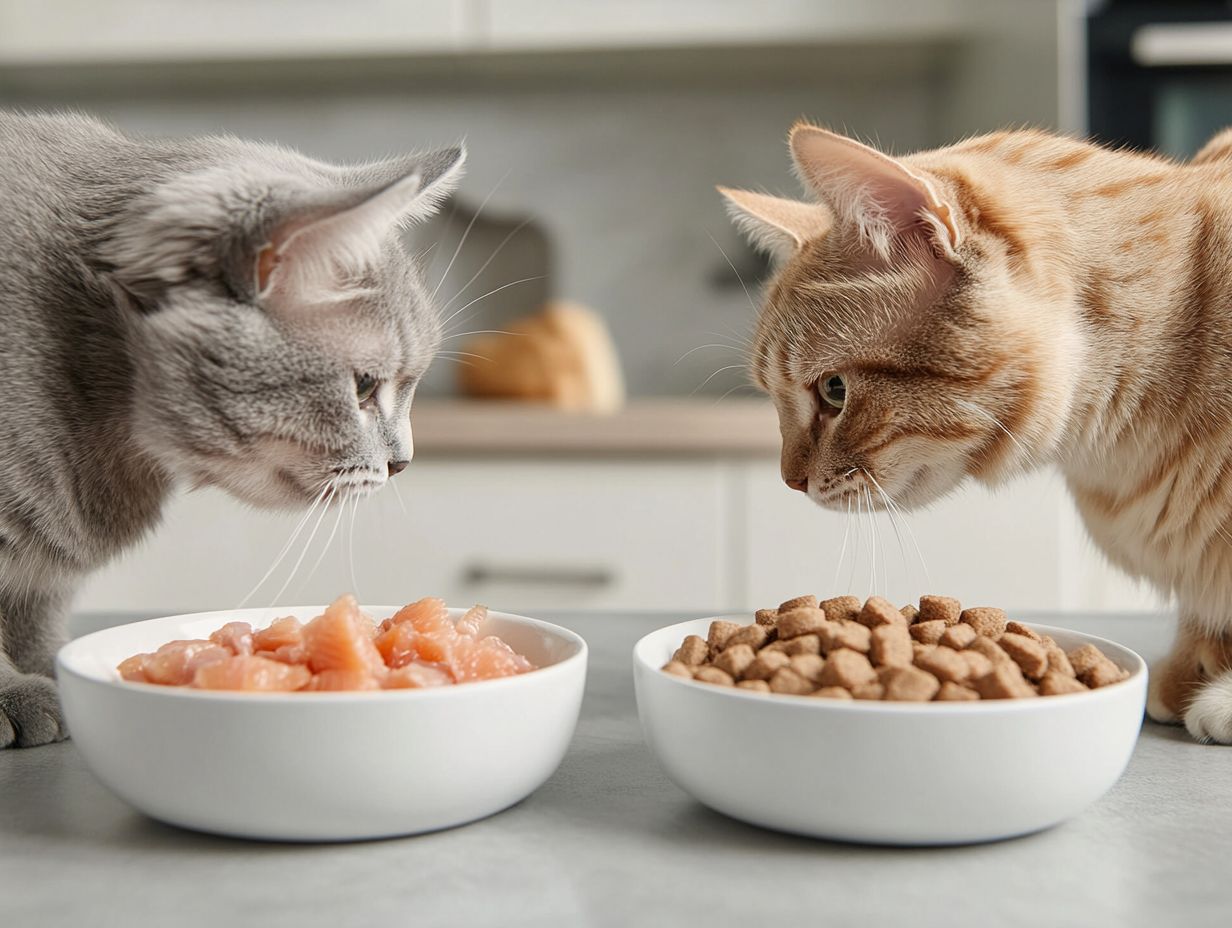 What is the difference between wet and dry senior cat food?