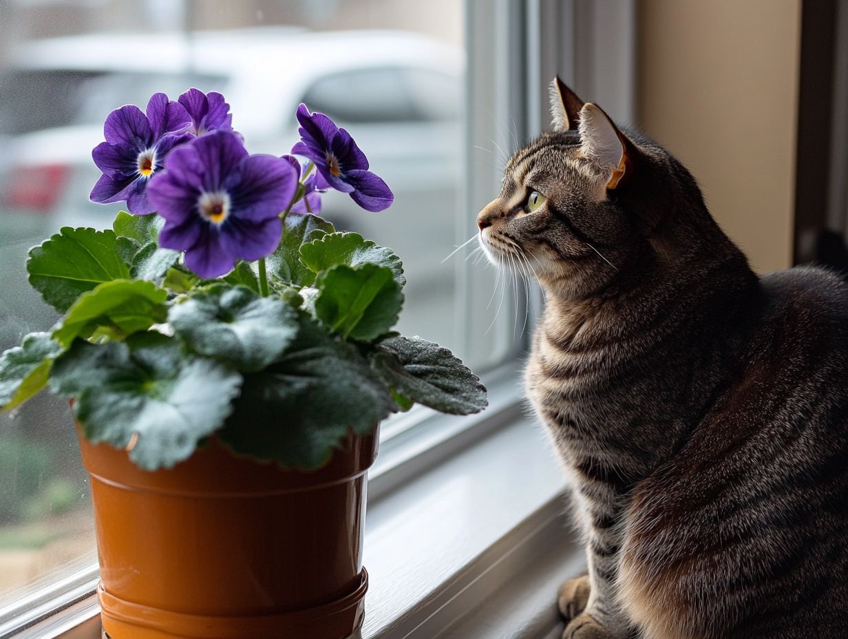 Symptoms of African Violet Poisoning in Cats