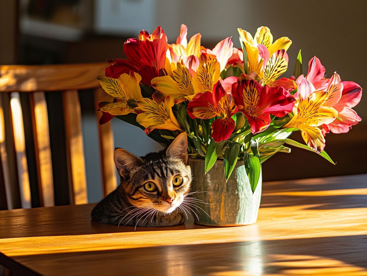 How Is Alstroemeria Poisoning Treated in Cats?