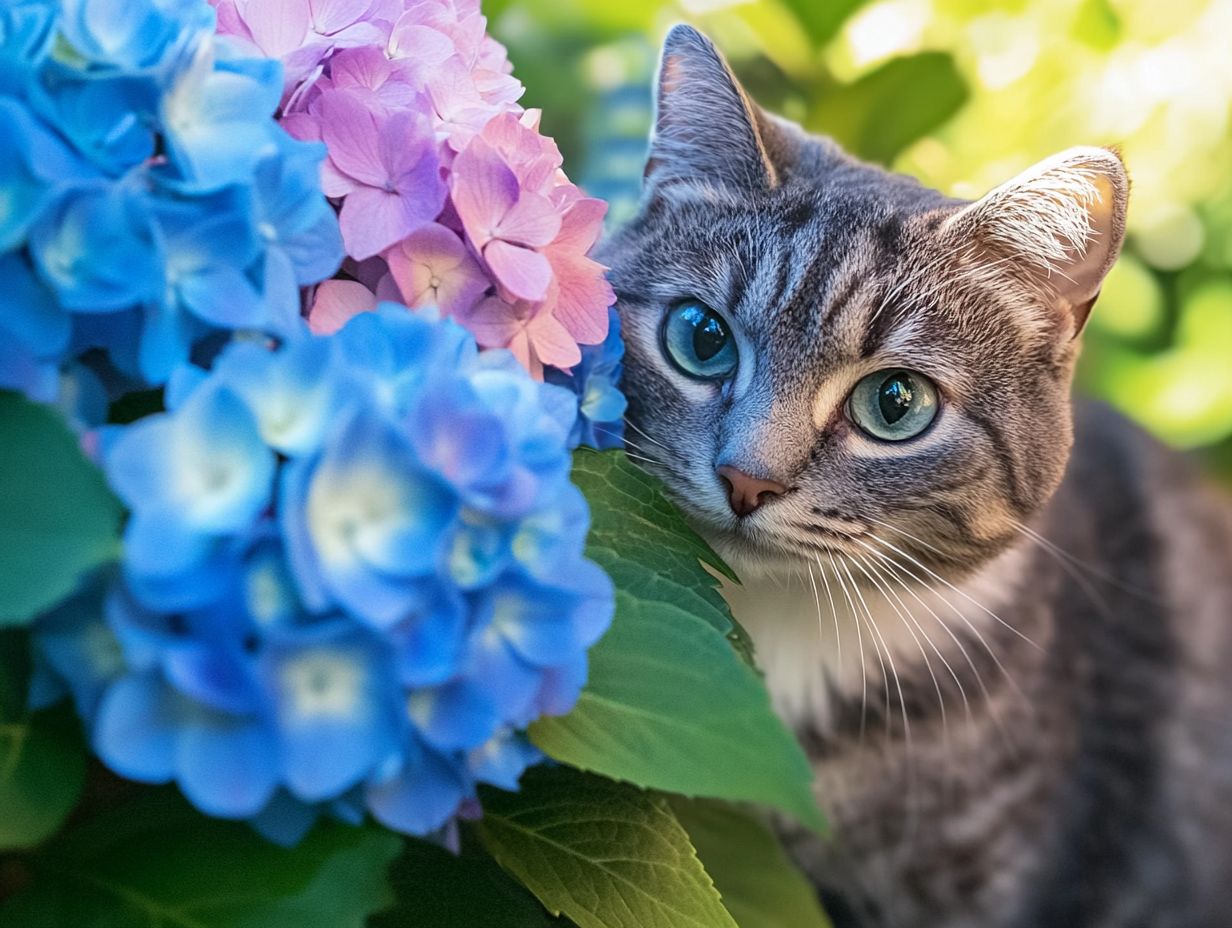 What is the Treatment for Hydrangea Poisoning in Cats?