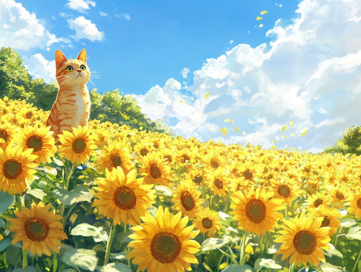 1. Are sunflowers safe to have around cats?