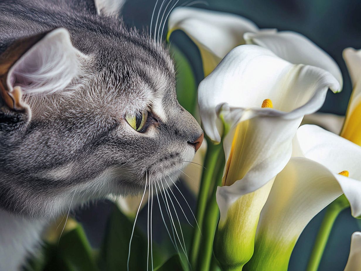 What Are the Symptoms of Calla Lily Poisoning in Cats?