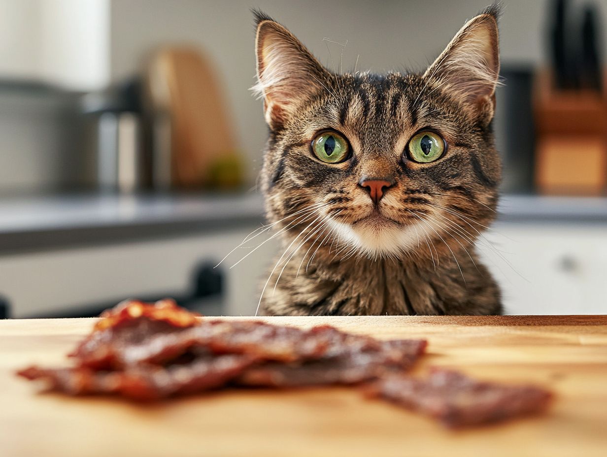 Health Risks of Feeding Beef Jerky to Cats