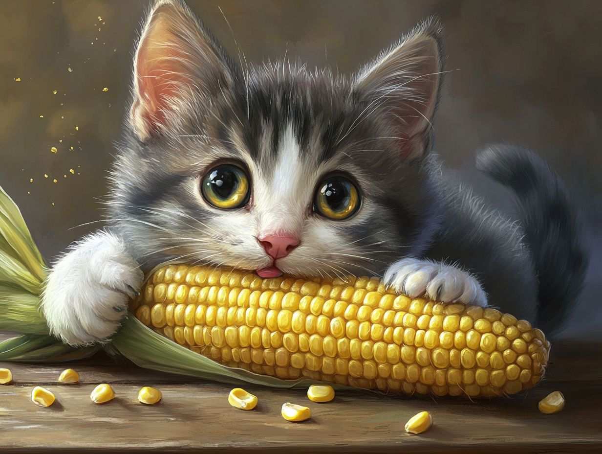 Are there any benefits for cats to eat corn on the cob?