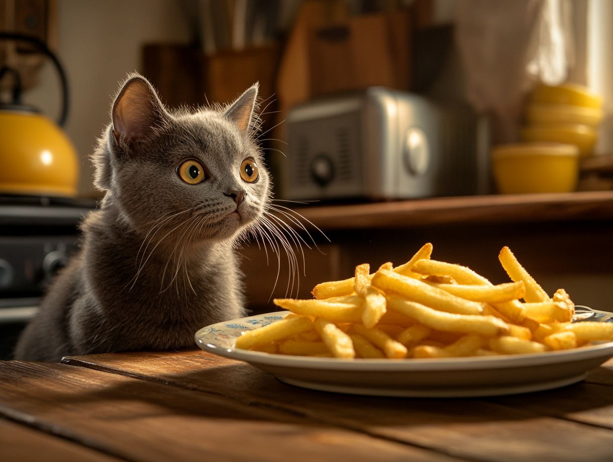 Are fries safe for cats to eat?