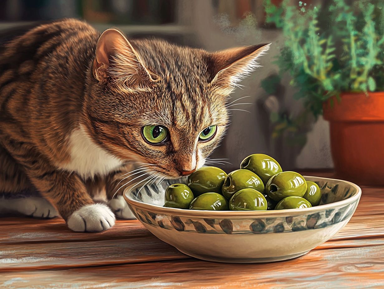 Are green olives safe for cats?