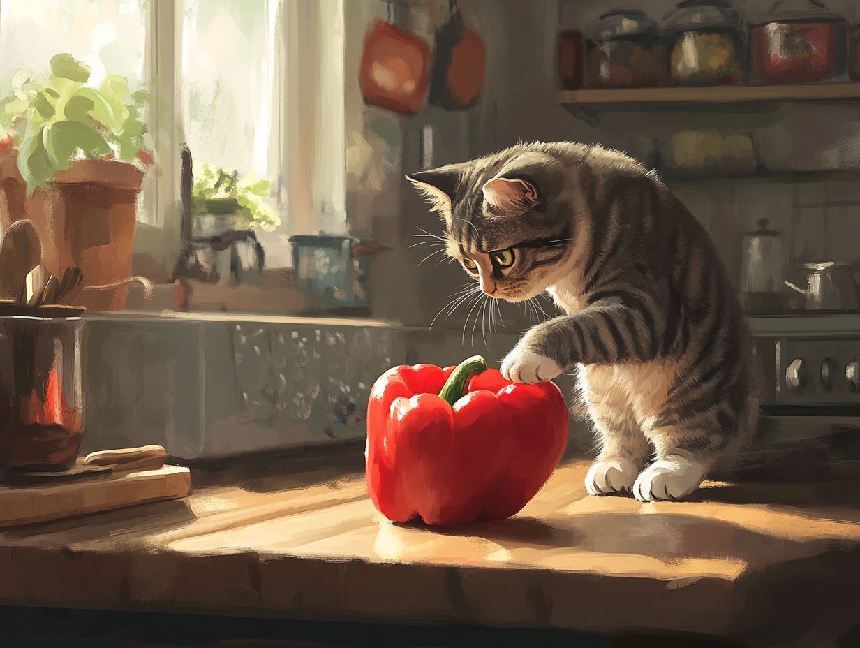 What types of peppers are safe for cats to eat?