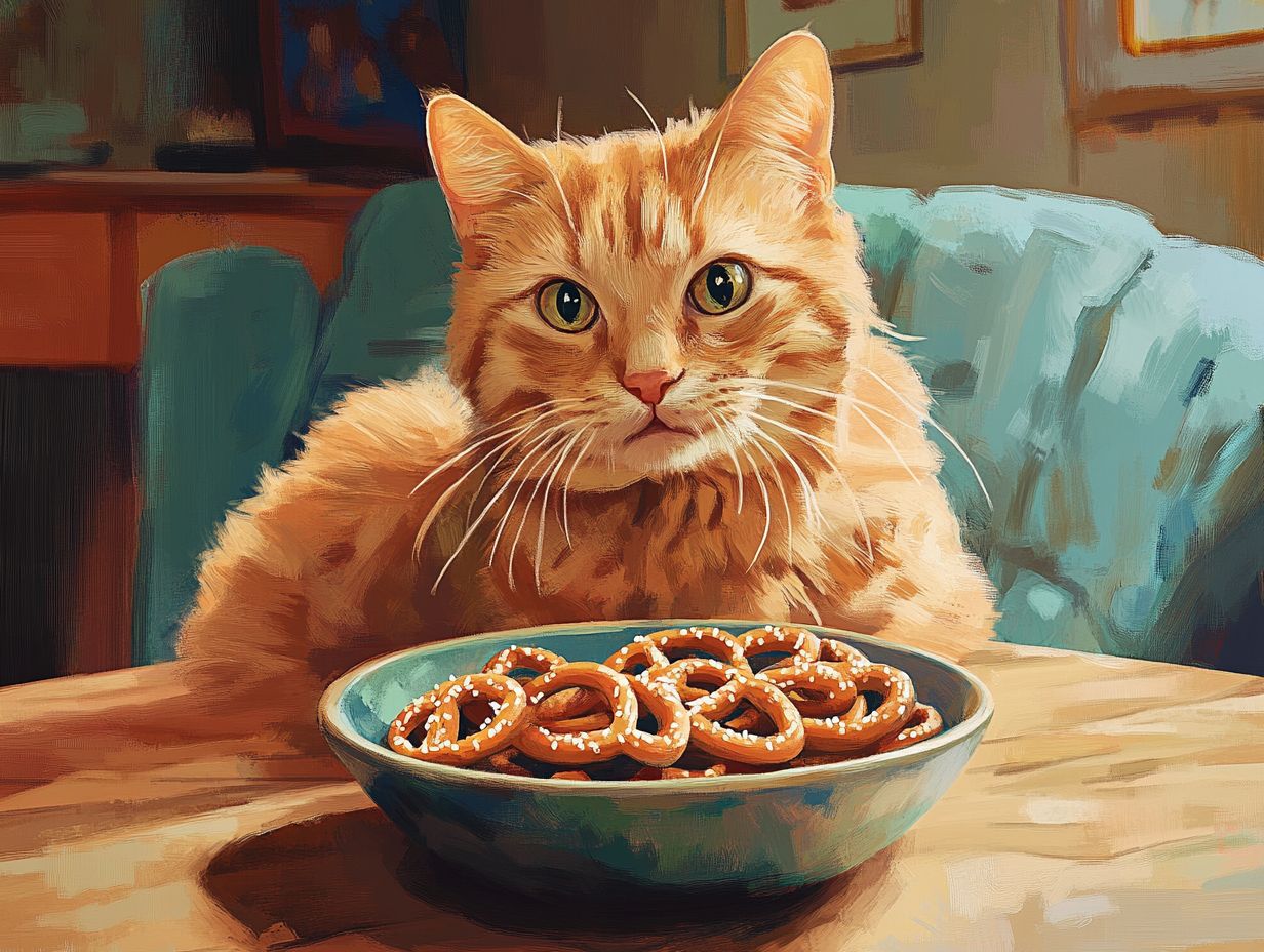 Digestive Issues Caused by Cats Eating Pretzels