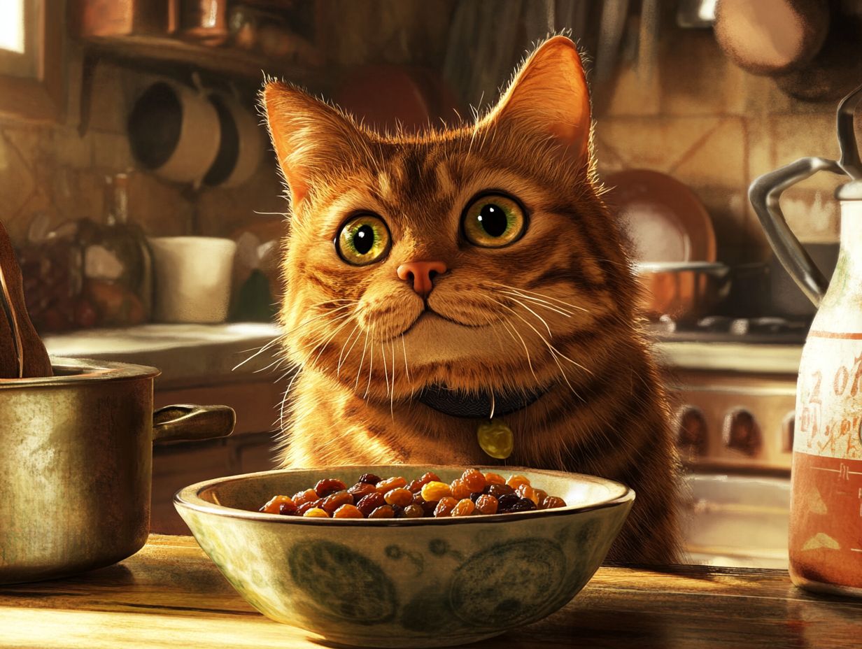 Can cats eat raisins?