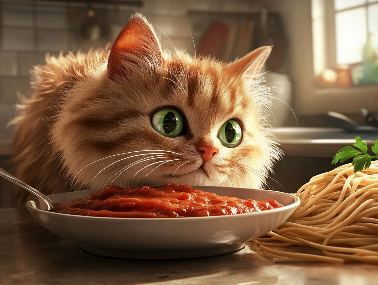 Can cats eat spaghetti sauce?