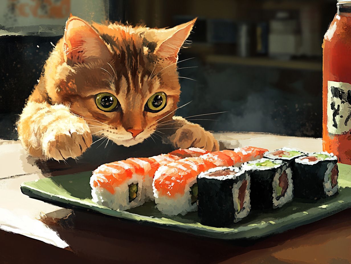 What are the dangers of raw fish for cats?