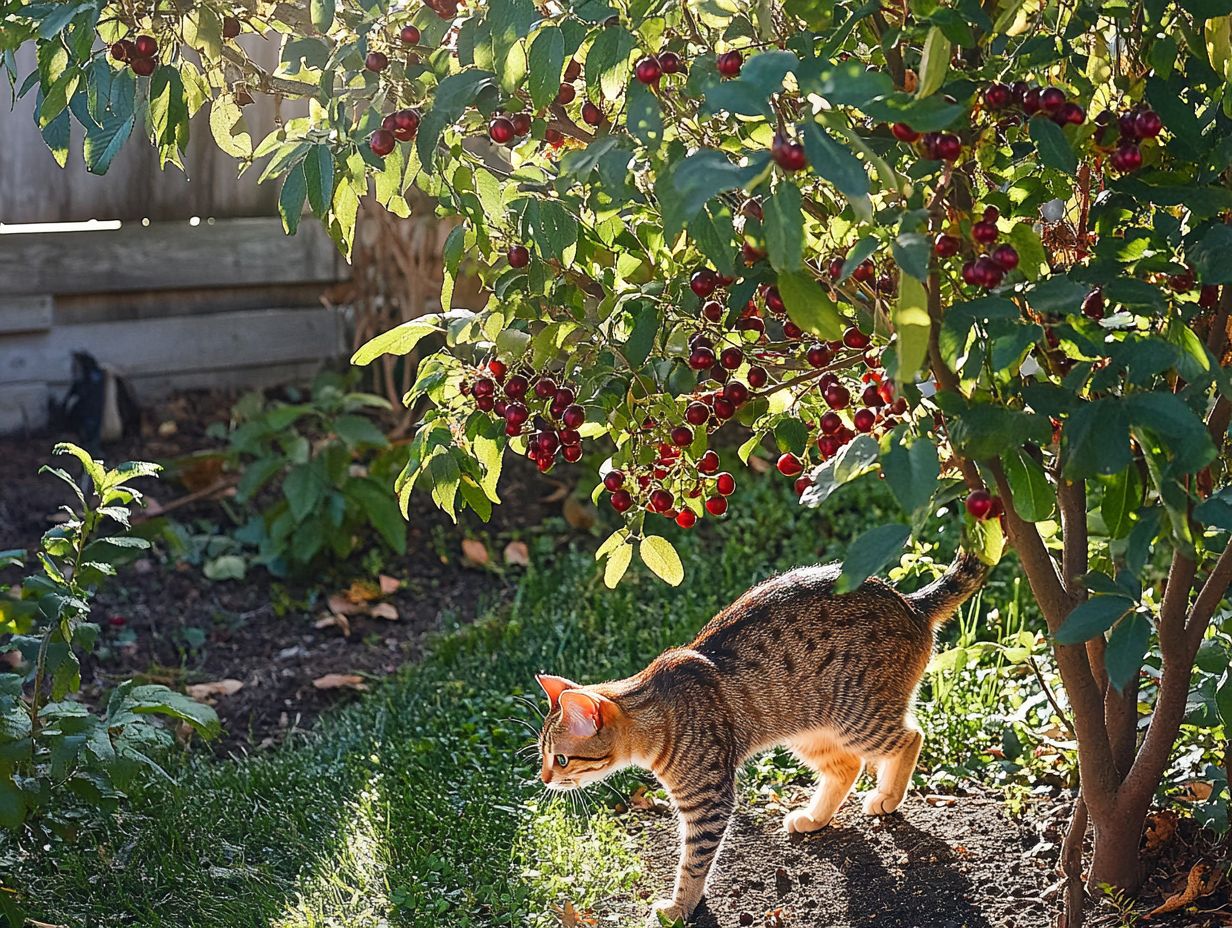 1. Keep Cats Away from Chokecherry Plants