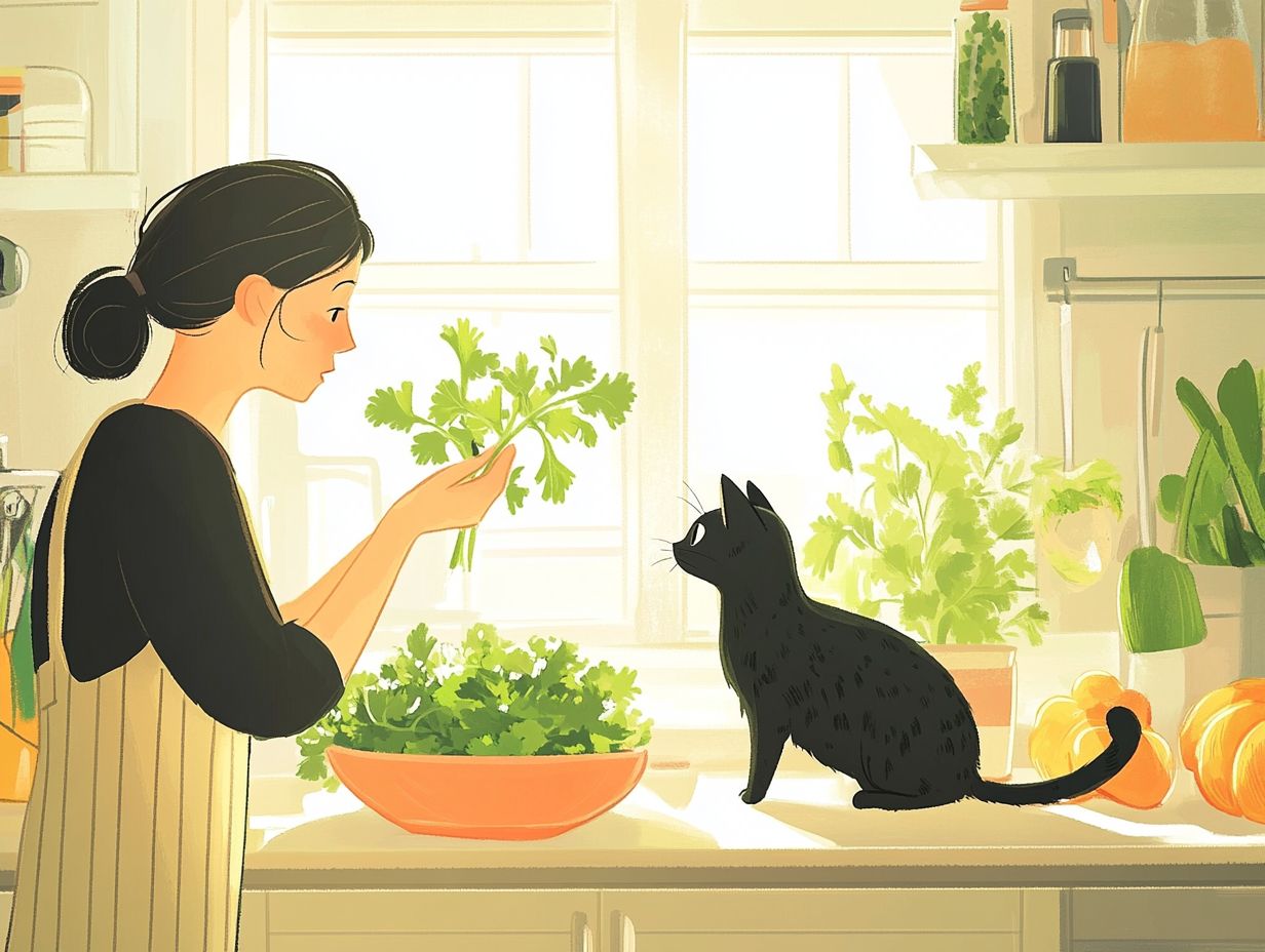 Is cilantro safe for cats?