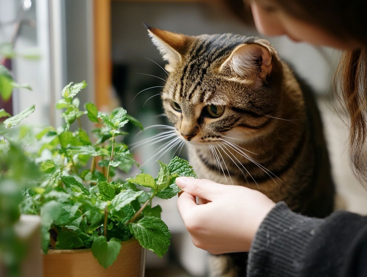 Can cats eat fresh mint leaves?