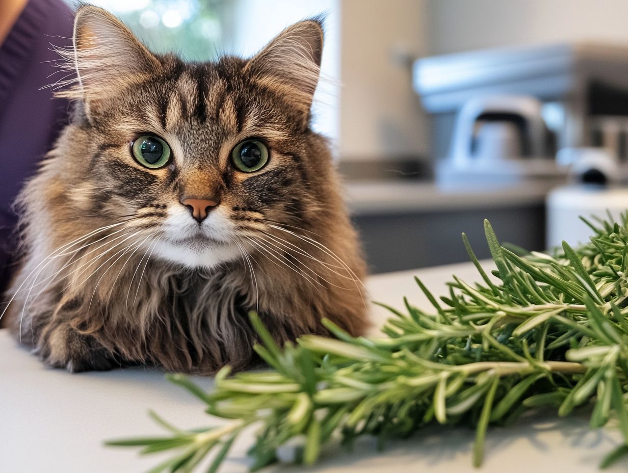 Can cats have an allergic reaction to rosemary?